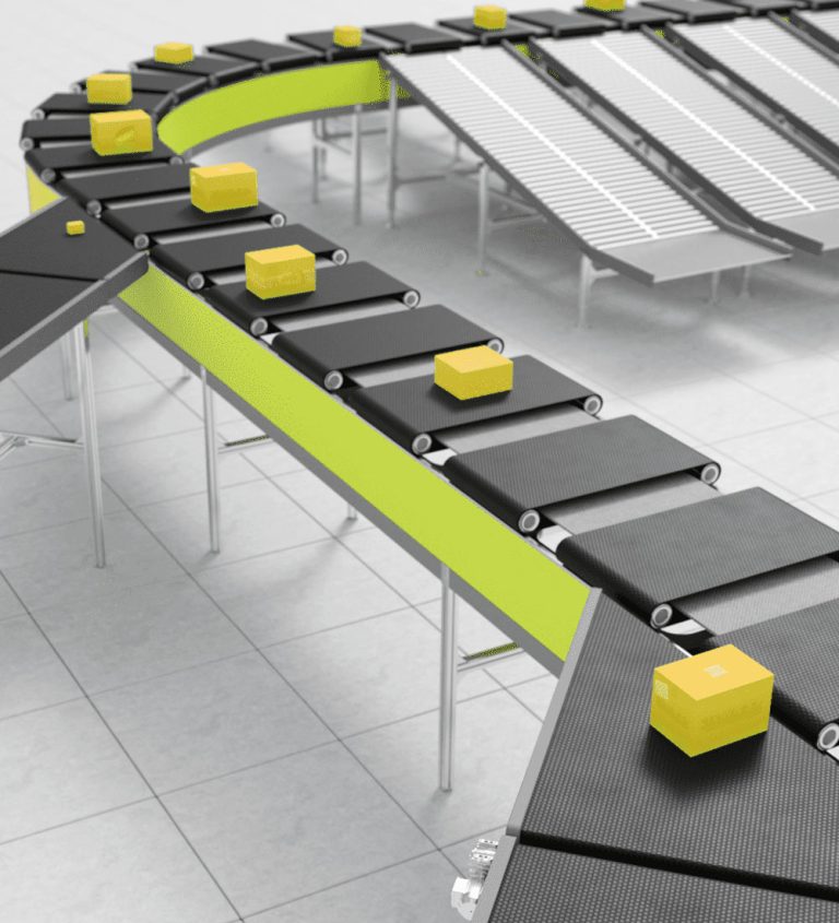 Cross Belt Sorter System - Atmos | Warehouse Automation | Global ...